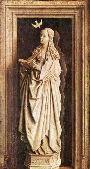 EYCK, Jan van Annunciation oil painting picture